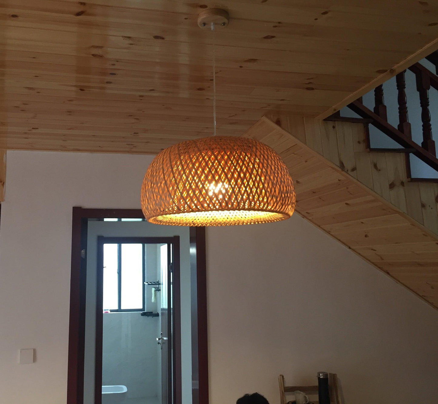 Bamboo Braided Houselight Pendant Lamp