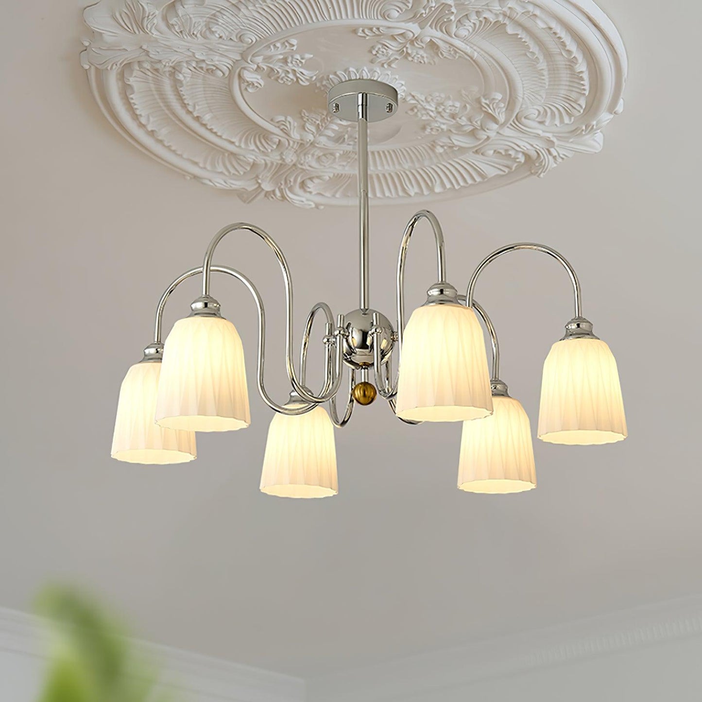 Bauhaus Pleated Ceiling fixture Chandelier