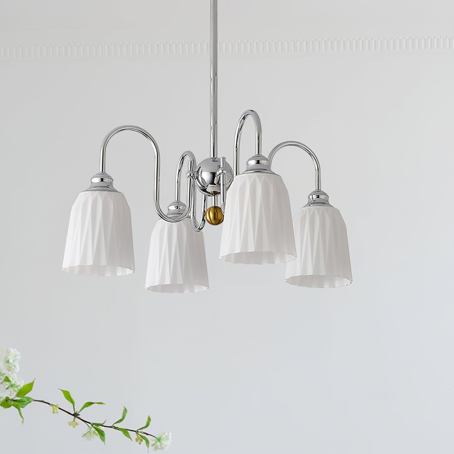 Bauhaus Pleated Ceiling fixture Chandelier