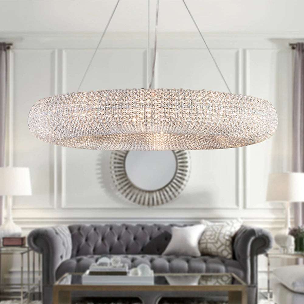 Bergamo Crystal Modern Chandelier