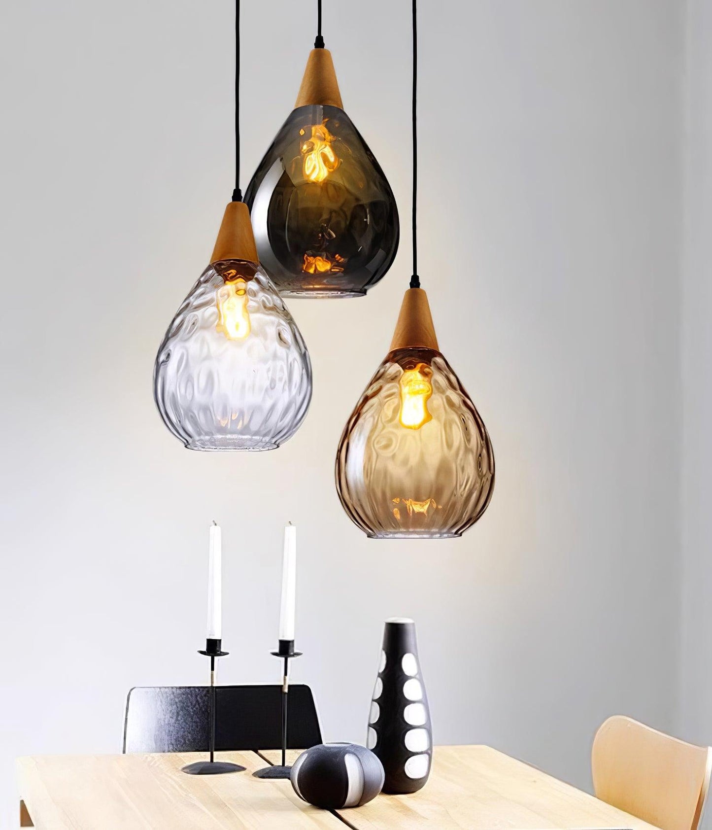 Besnier Glass Droplight Pendant Light