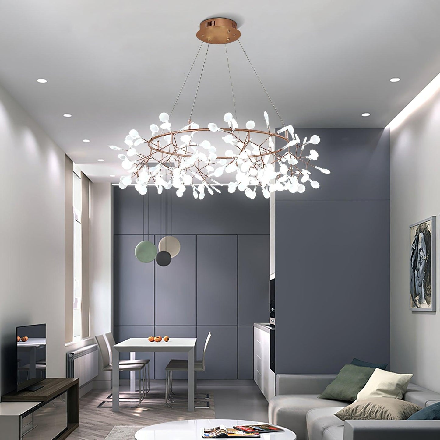 Big O Firefly LED Electrolier Chandelier