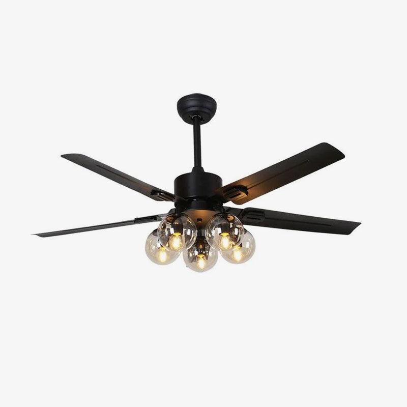 Black Vintage Overhead fixture Ceiling Fan