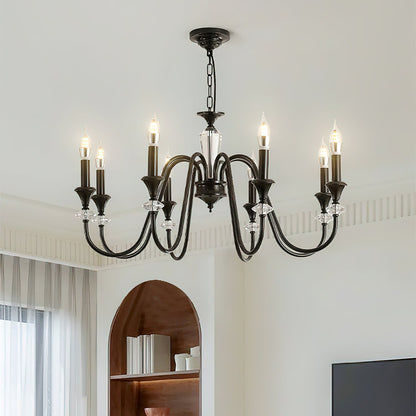 Noir Candelabra Electrolier Chandelier