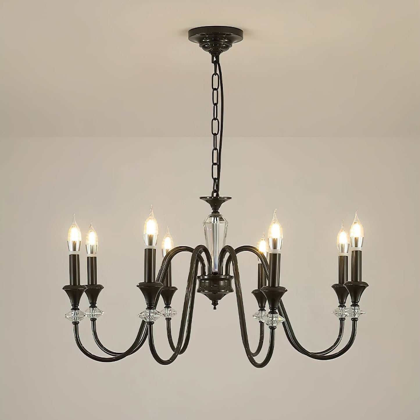 Noir Candelabra Electrolier Chandelier