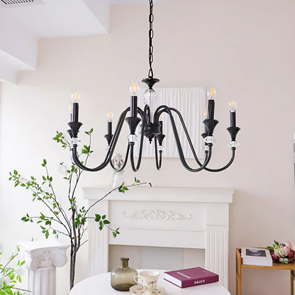 Noir Candelabra Electrolier Chandelier