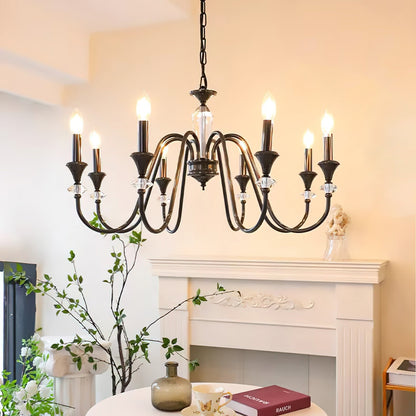 Noir Candelabra Electrolier Chandelier