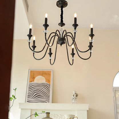 Noir Candelabra Electrolier Chandelier