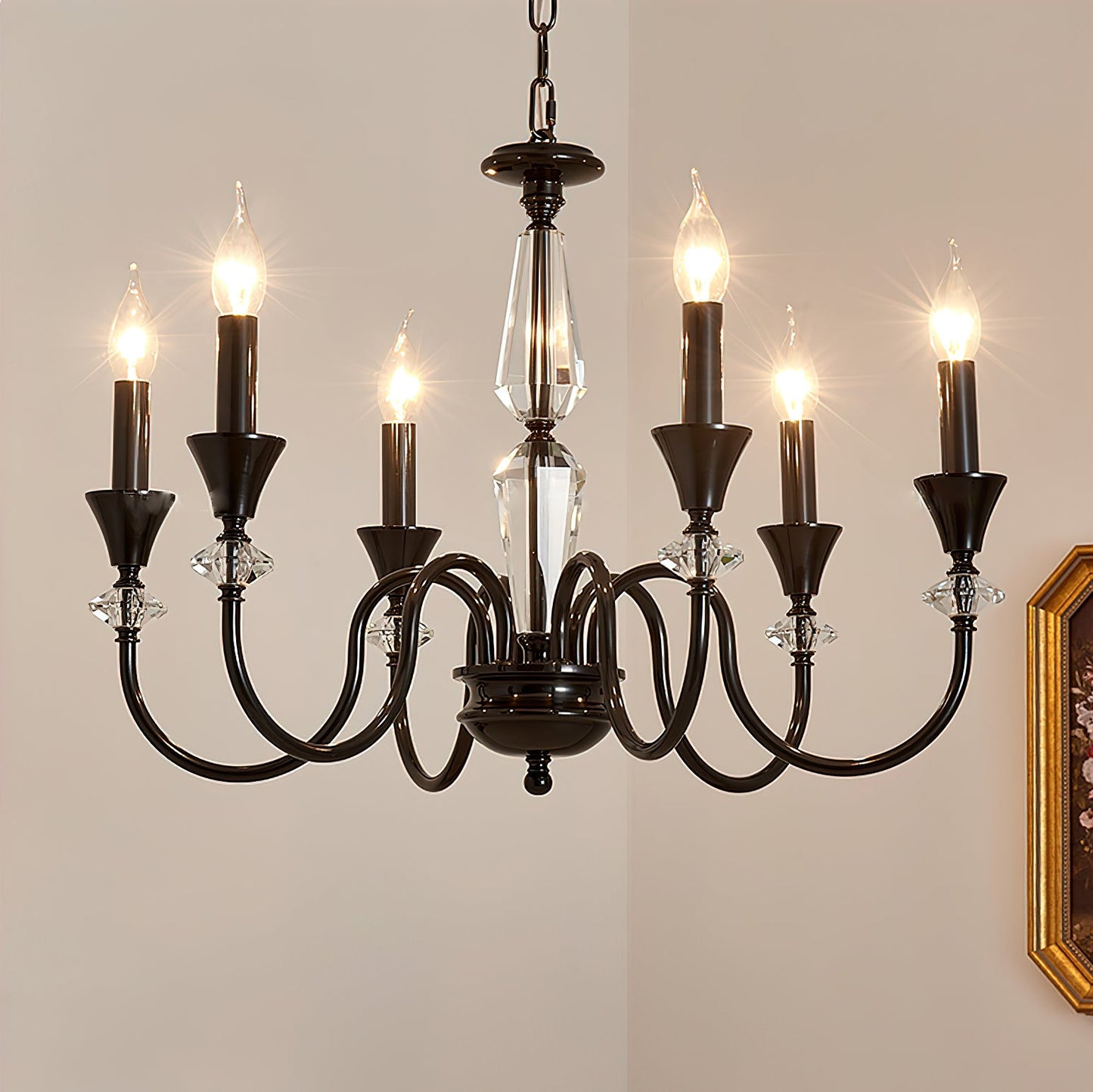 Noir Candelabra Electrolier Chandelier