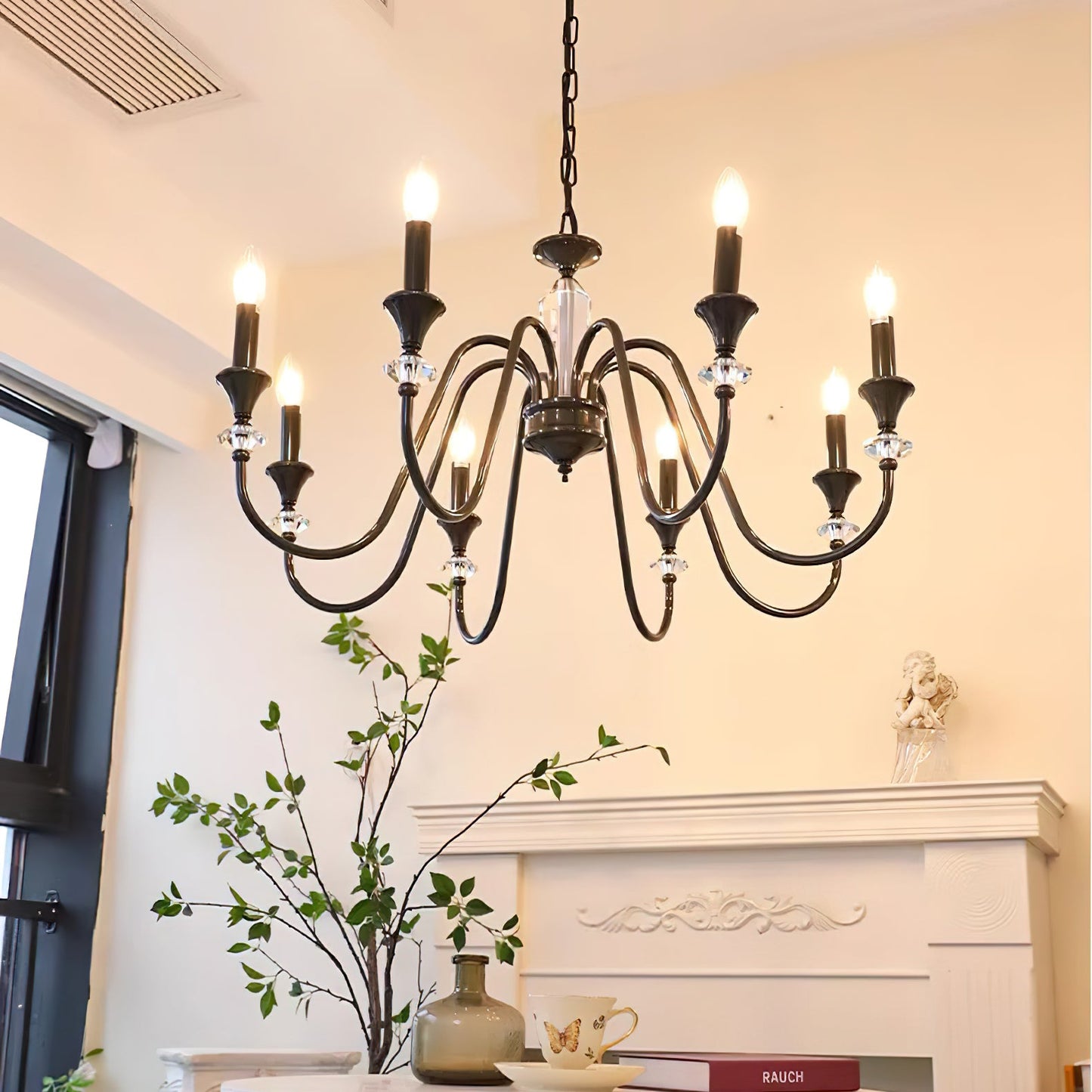 Noir Candelabra Electrolier Chandelier