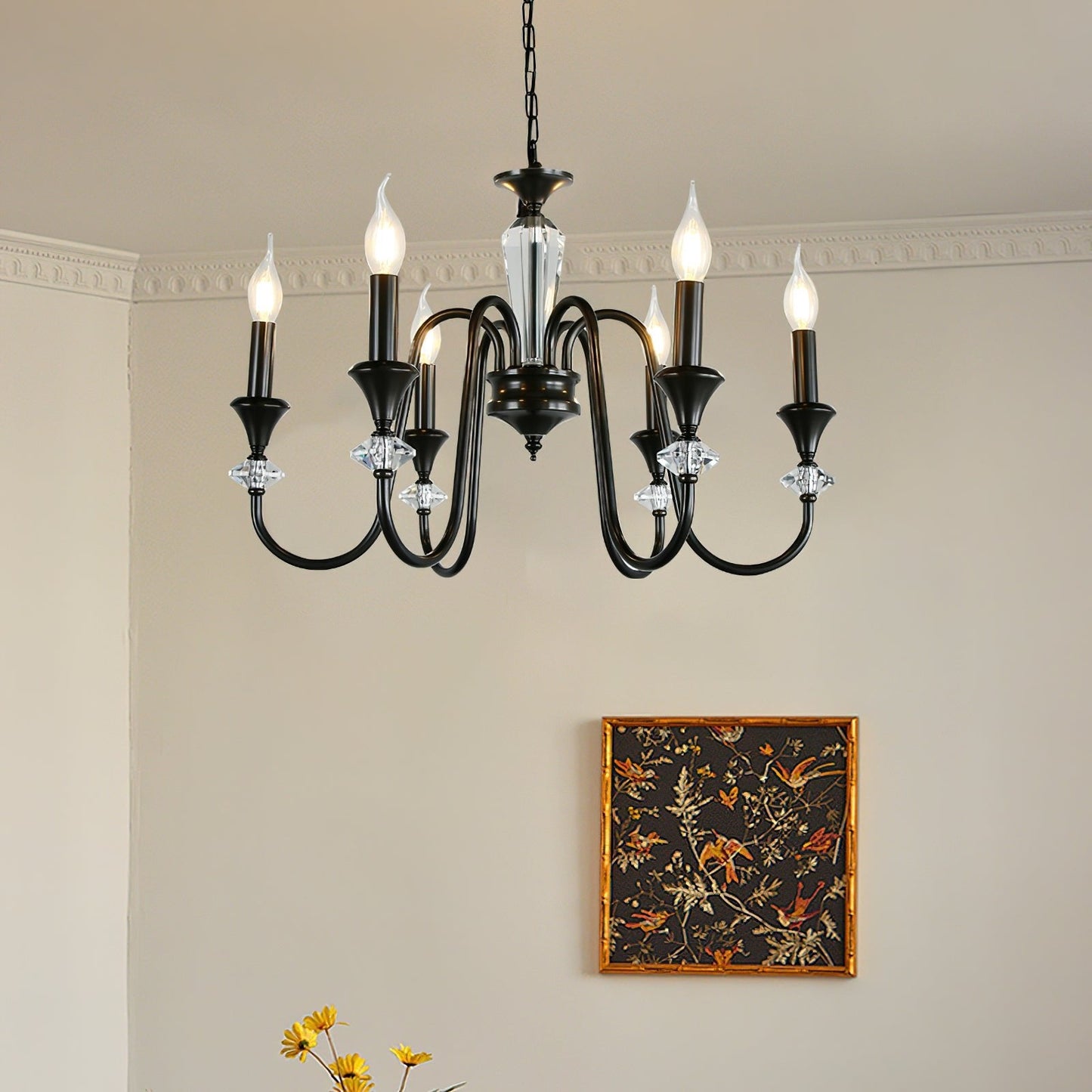 Noir Candelabra Electrolier Chandelier