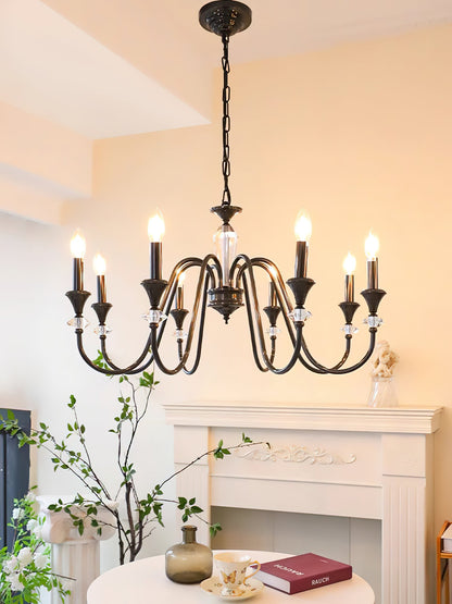 Noir Candelabra Electrolier Chandelier