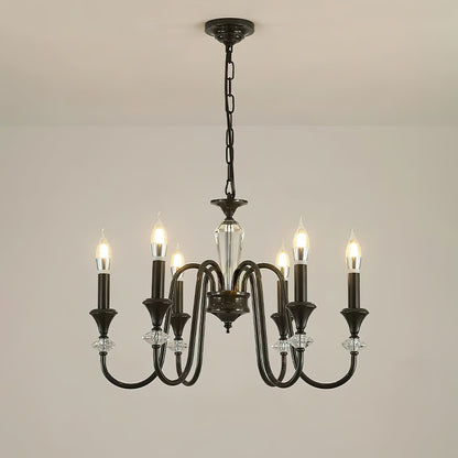 Noir Candelabra Electrolier Chandelier