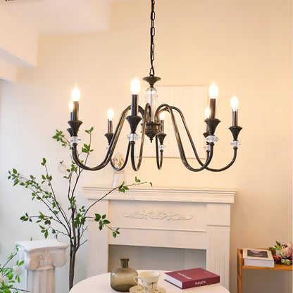 Noir Candelabra Electrolier Chandelier