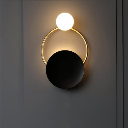 Black Circular Rings Lamp bracket Wall Lamp