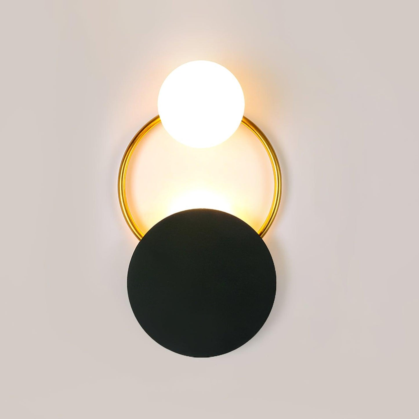 Black Circular Rings Lamp bracket Wall Lamp