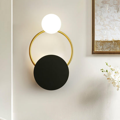 Black Circular Rings Lamp bracket Wall Lamp