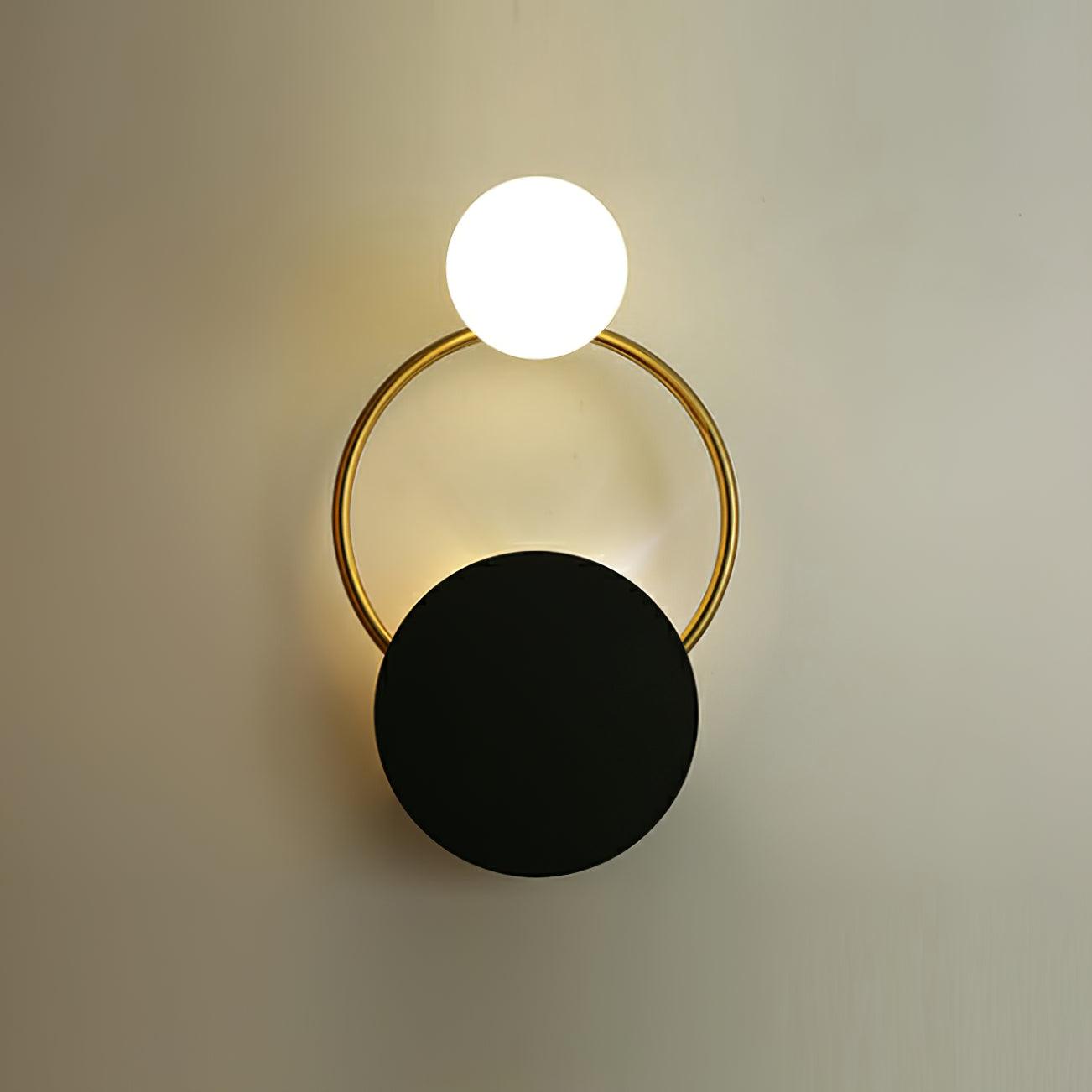 Black Circular Rings Lamp bracket Wall Lamp