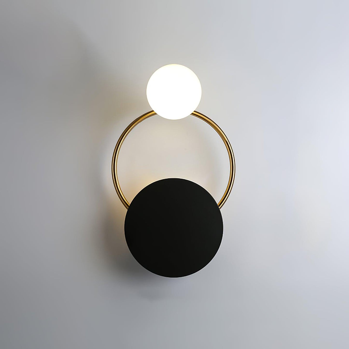 Black Circular Rings Lamp bracket Wall Lamp