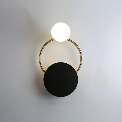 Black Circular Rings Lamp bracket Wall Lamp