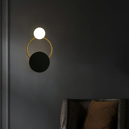 Black Circular Rings Lamp bracket Wall Lamp