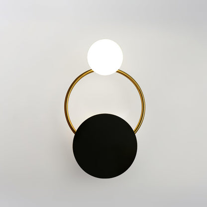 Black Circular Rings Lamp bracket Wall Lamp