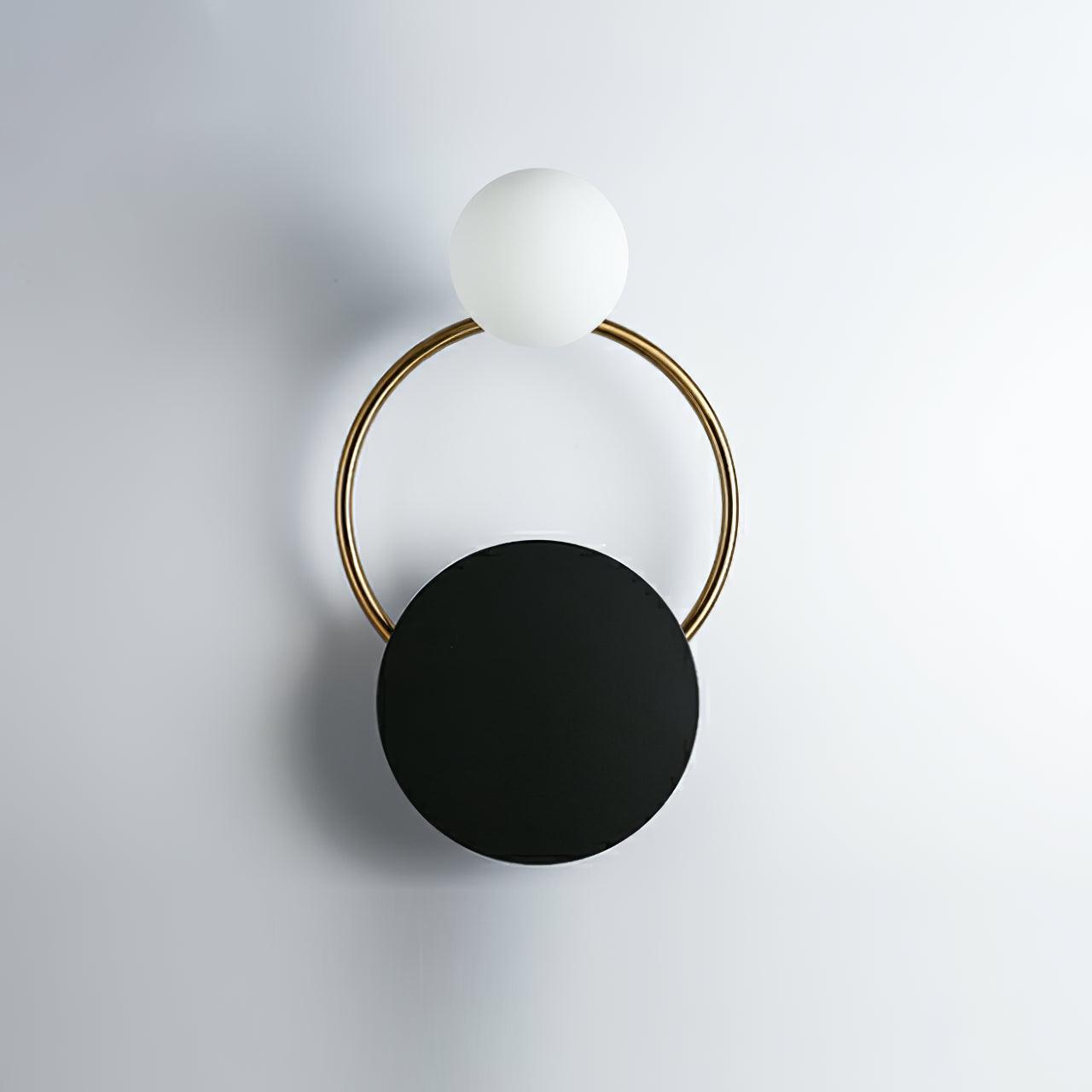 Black Circular Rings Lamp bracket Wall Lamp