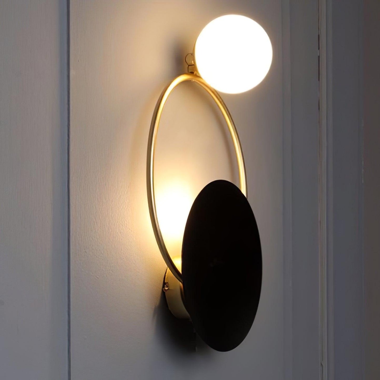 Black Circular Rings Lamp bracket Wall Lamp