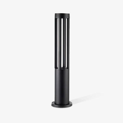 Black Cylindrical Garden Floodlight Outdoor Light