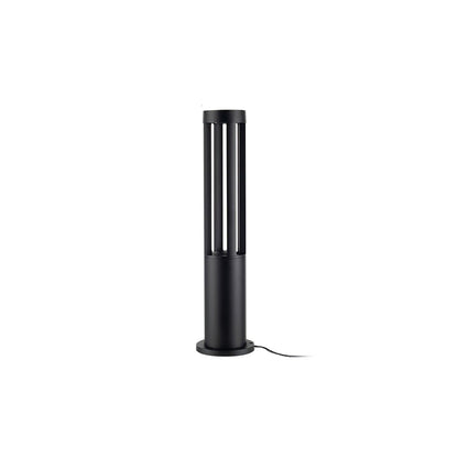 Black Cylindrical Garden Floodlight Outdoor Light