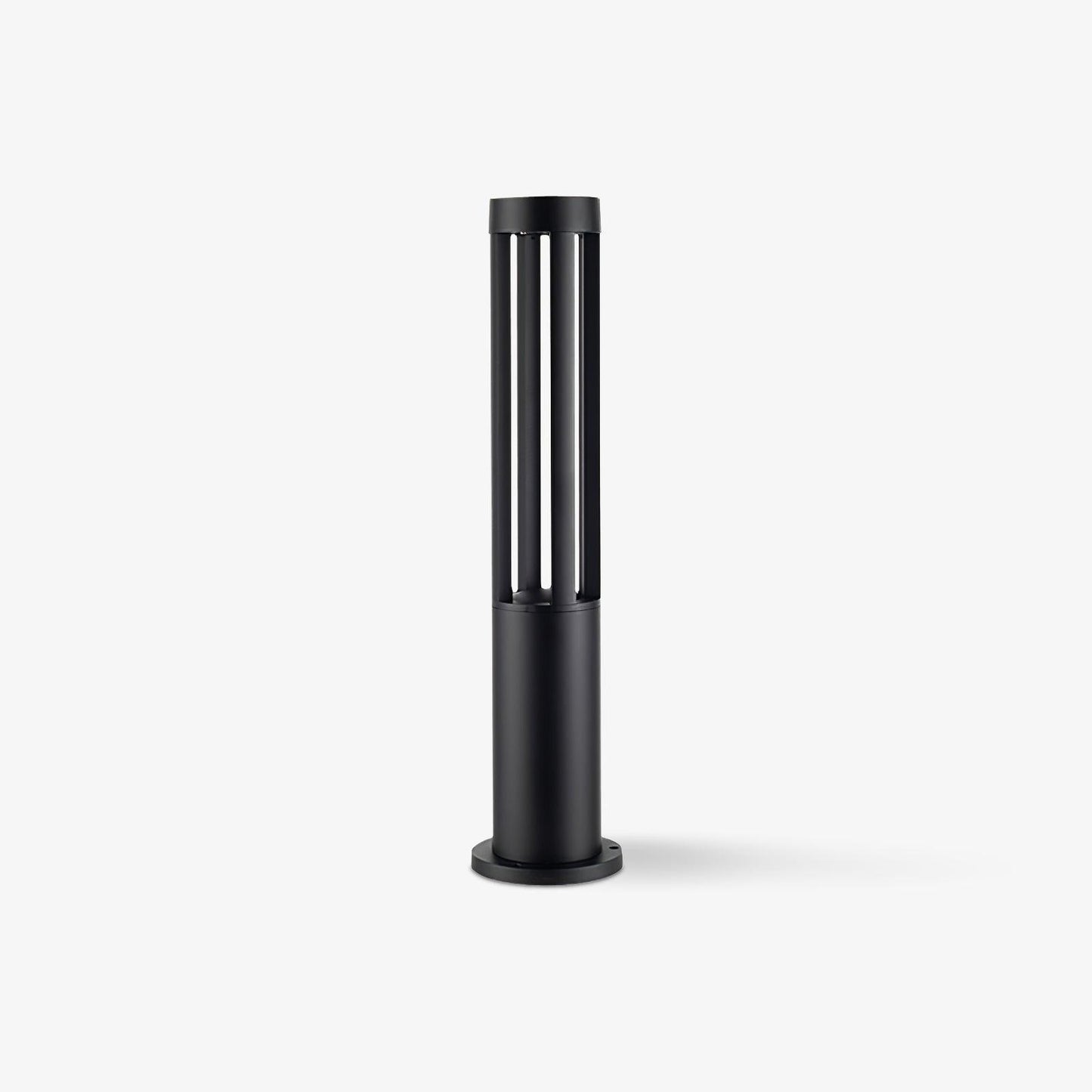 Black Cylindrical Garden Floodlight Outdoor Light