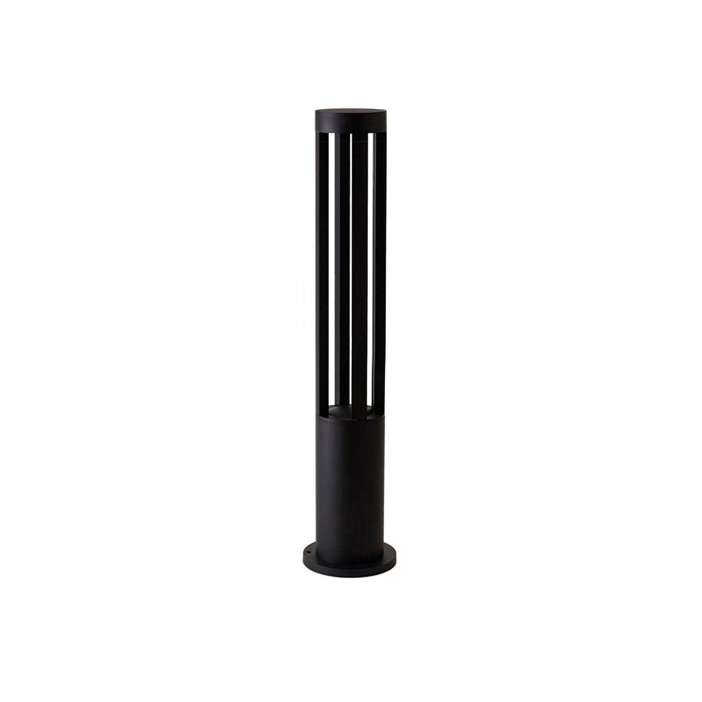 Black Cylindrical Garden Floodlight Outdoor Light