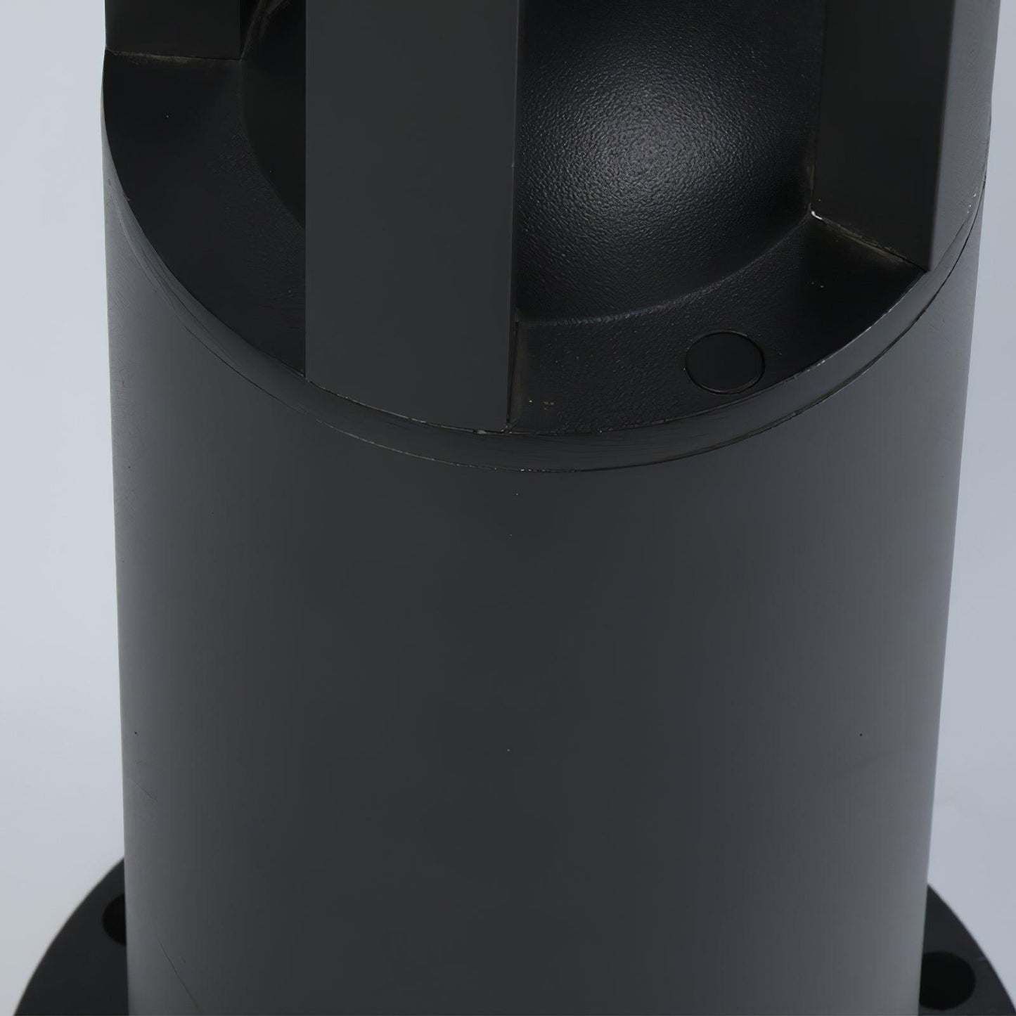 Black Cylindrical Garden Floodlight Outdoor Light