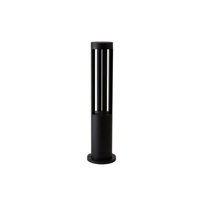 Black Cylindrical Garden Floodlight Outdoor Light