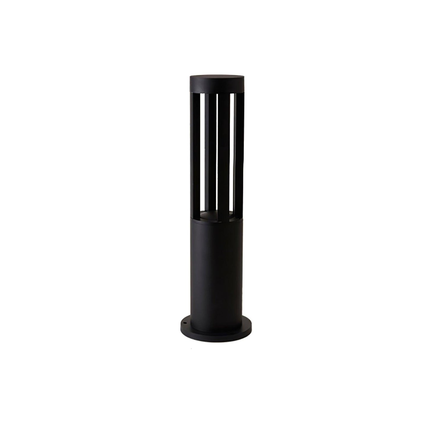 Black Cylindrical Garden Floodlight Outdoor Light