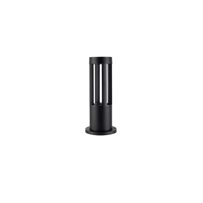 Black Cylindrical Garden Floodlight Outdoor Light