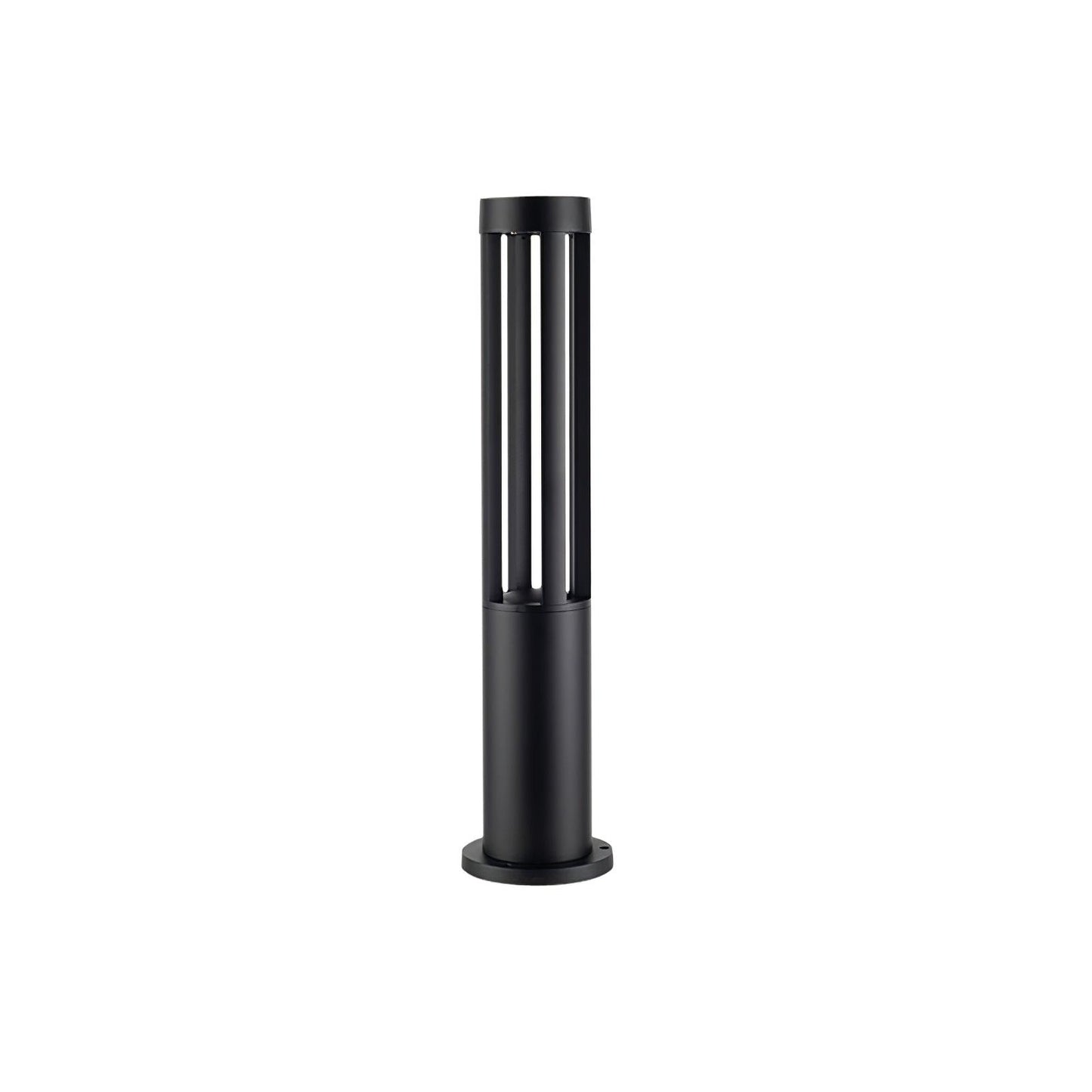 Black Cylindrical Garden Floodlight Outdoor Light