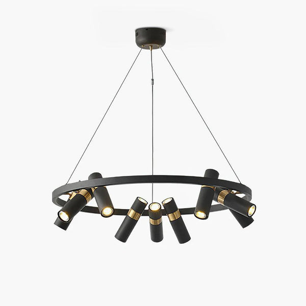 Black Mutil Pipe Ceiling fixture Chandelier