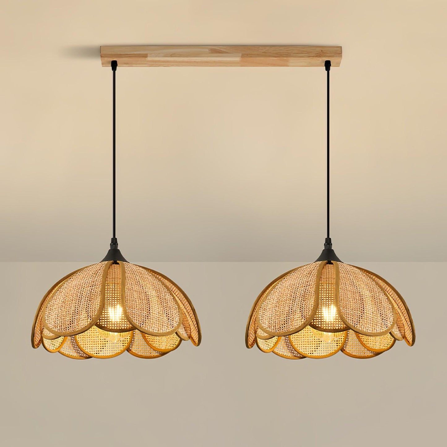 Bloom Rattan Houselight Pendant Lamp