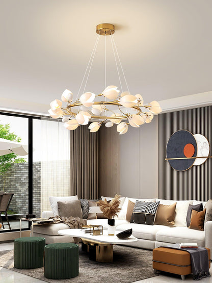 Porcelain Magnolia Pendant light Chandelier