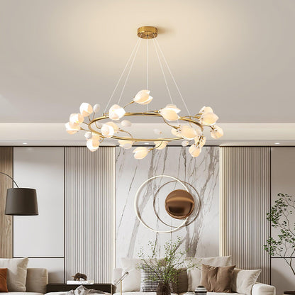 Porcelain Magnolia Pendant light Chandelier