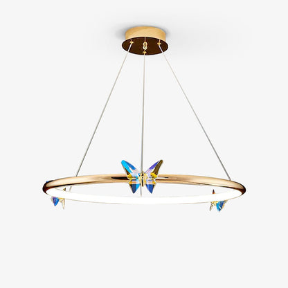 Blue Butterfly Electrolier Chandelier