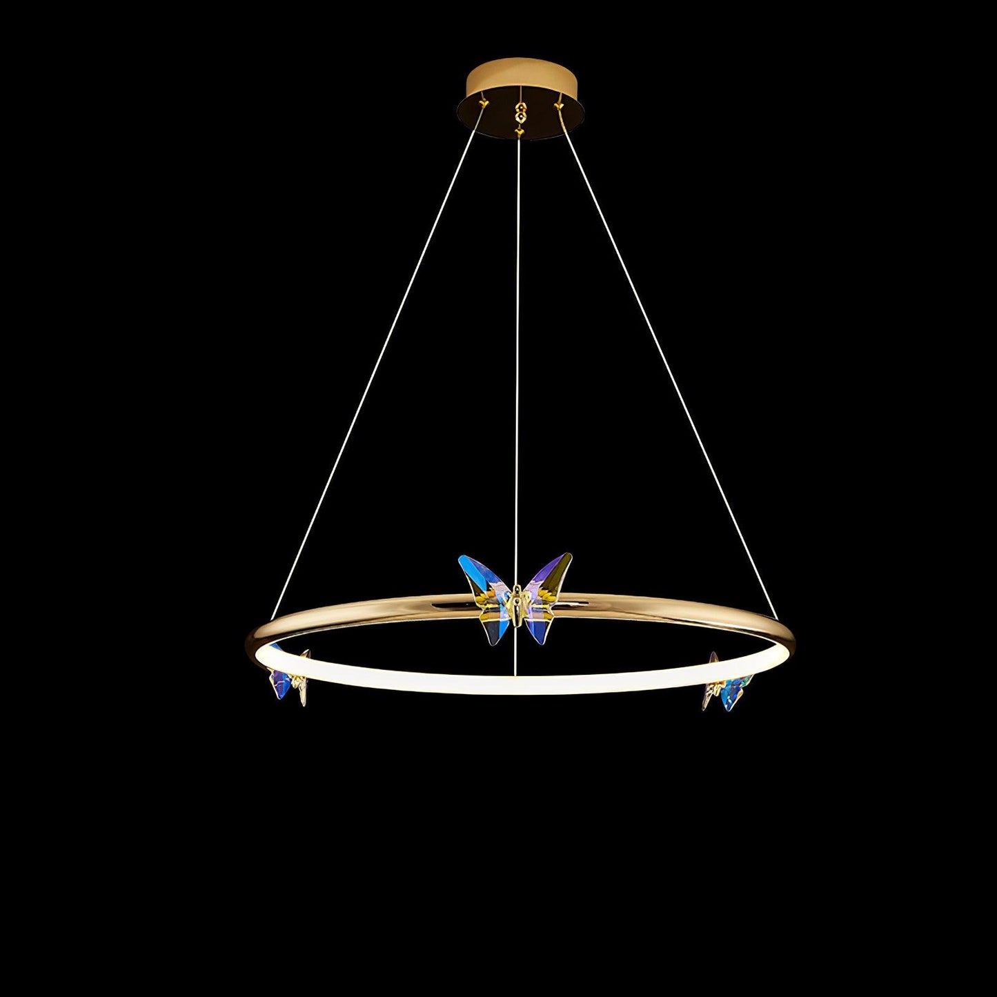 Blue Butterfly Electrolier Chandelier