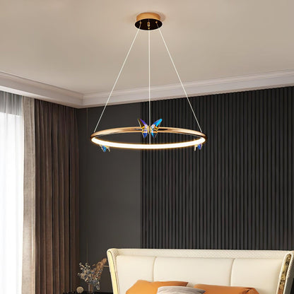 Blue Butterfly Electrolier Chandelier