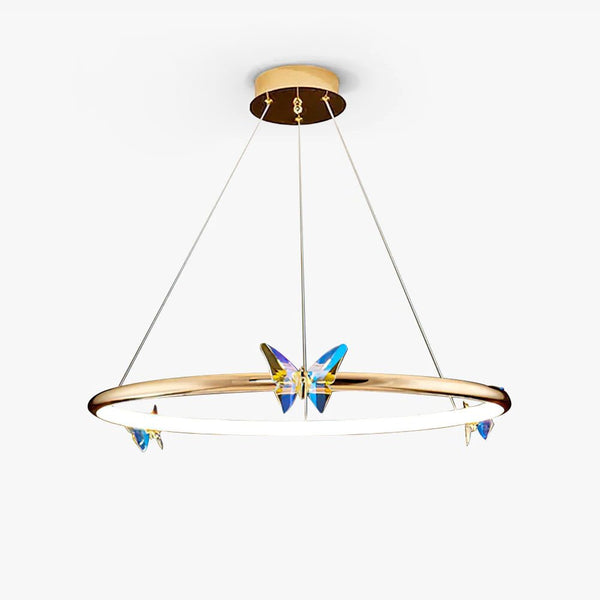 Blue Butterfly Electrolier Chandelier