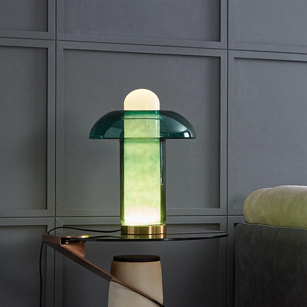 Glass Mushroom Nightstand lamp Table Lamp