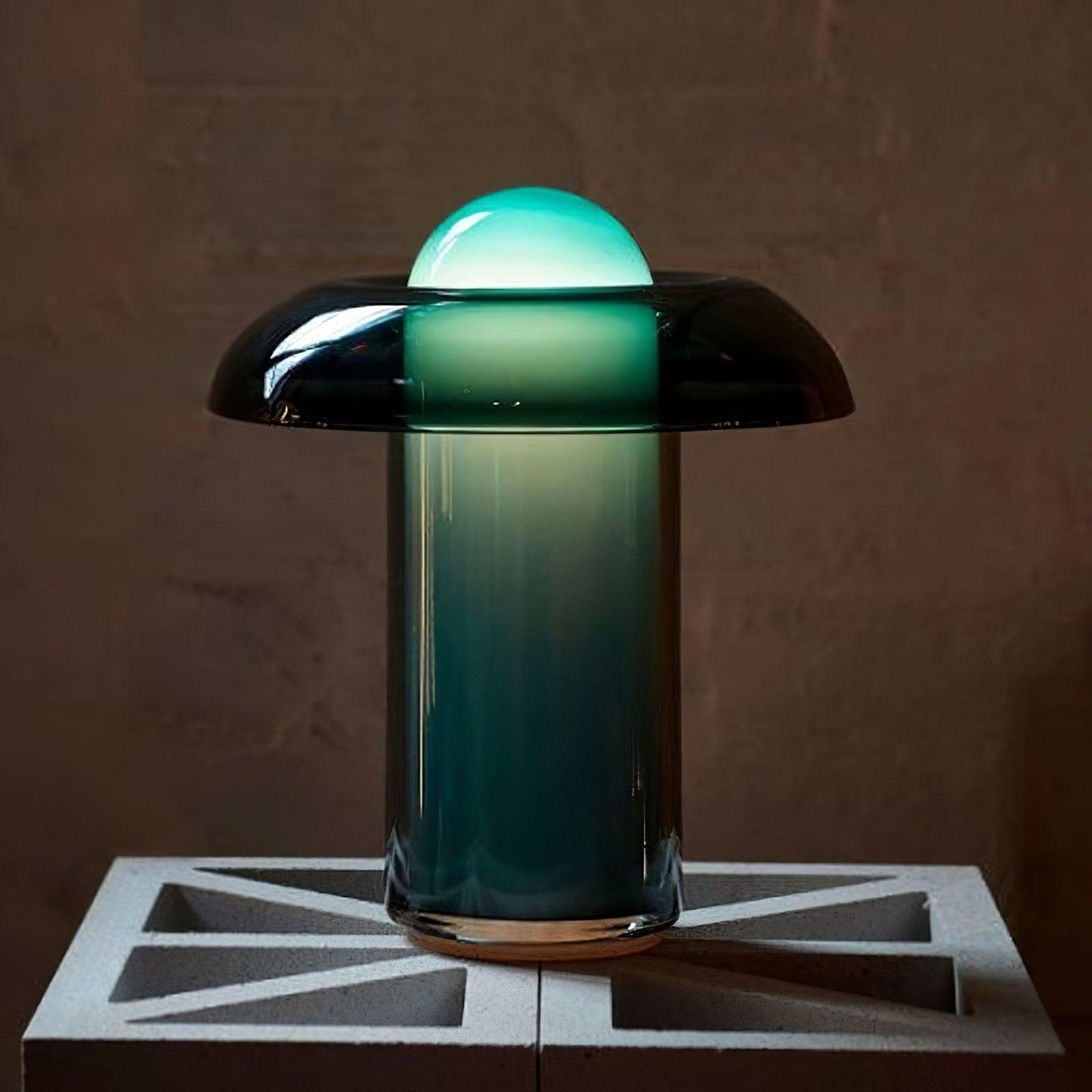 Glass Mushroom Nightstand lamp Table Lamp