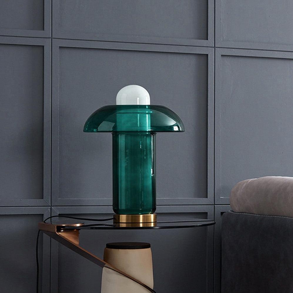 Glass Mushroom Nightstand lamp Table Lamp