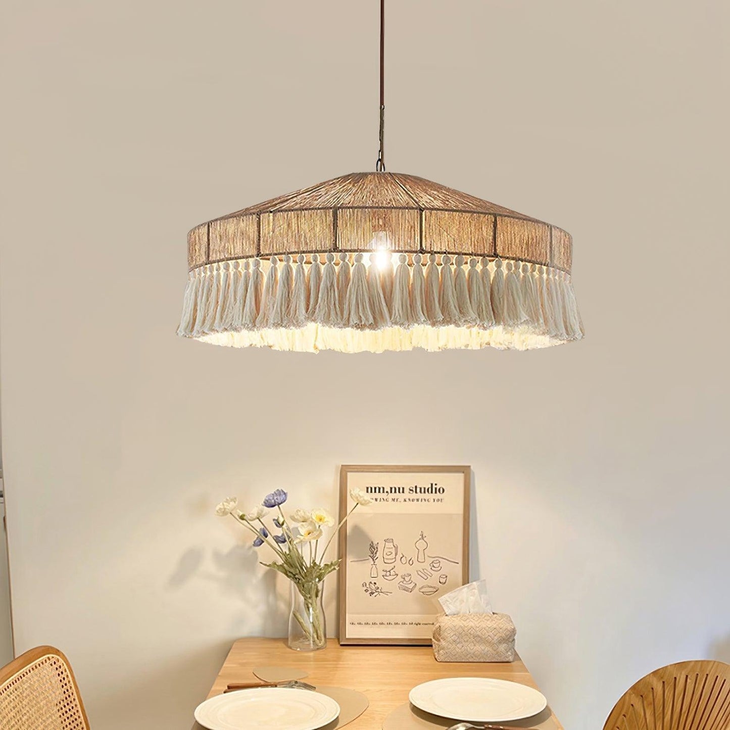 Bohemian Fringe Drop light Pendant Lamp