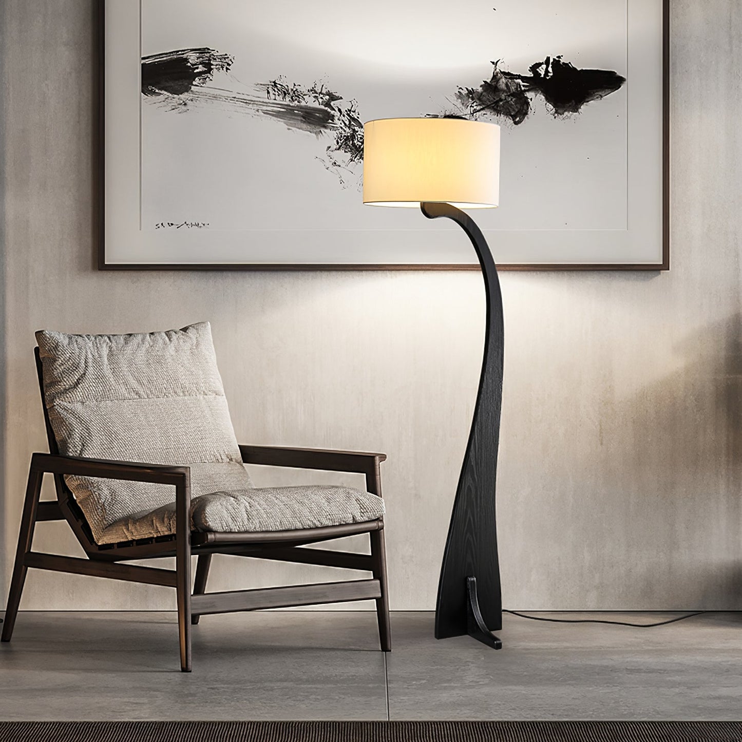 Bow Curve Tall Lamp Floor Lamp